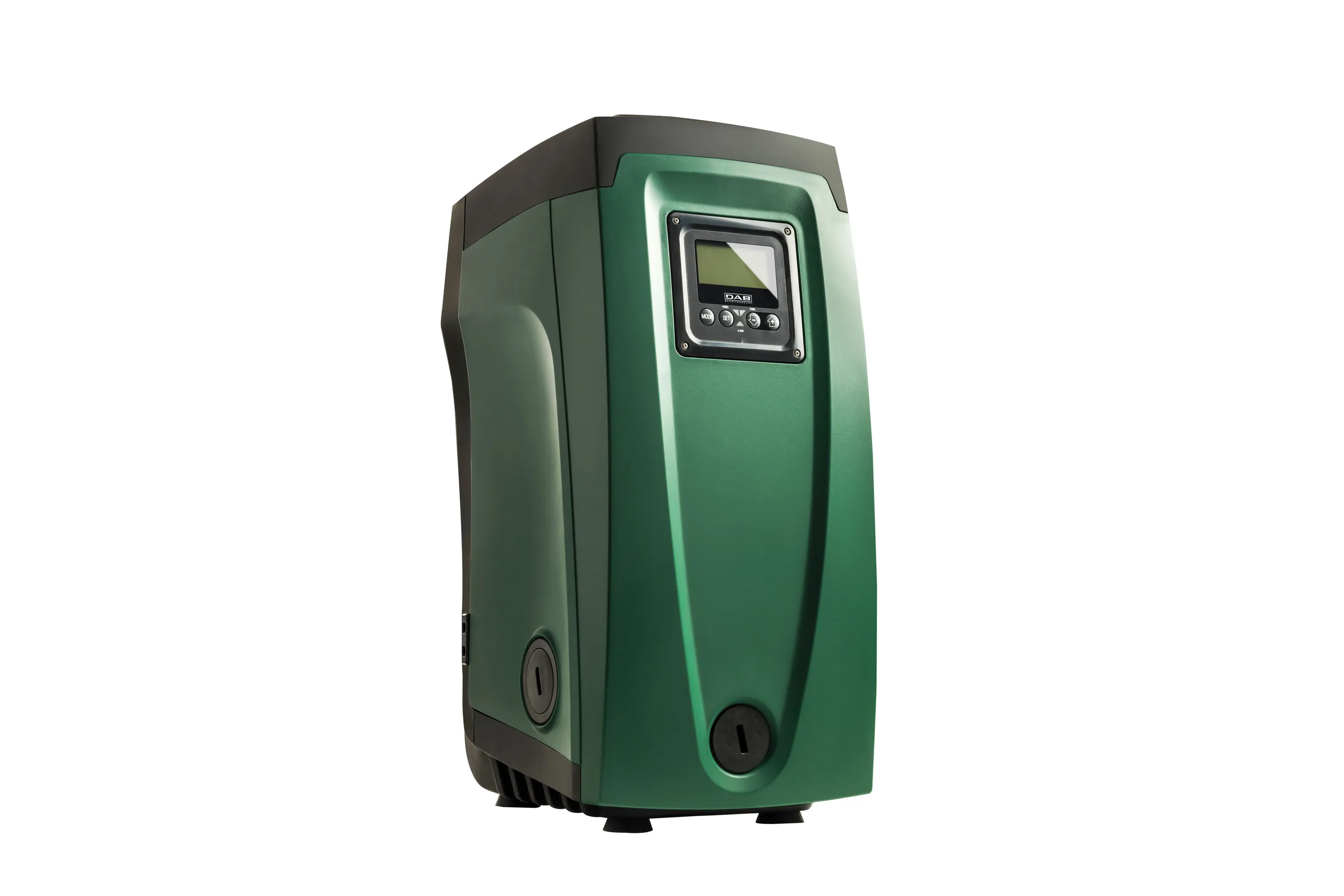 dab-pumps-esybox-L251209 DAB E.sybox advanced pressure boosting system with green casing, integrated LCD control panel and variable speed inverter technology